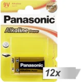 Panasonic 12x1 Alkaline Power 9V-Block - baterija