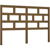 vidaXL Posteljno vzglavje medeno rjavo 126x4x100 cm trdna borovina, (20648084) | Shoptok.si