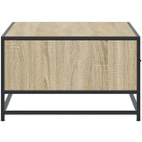 vidaXL Klubska mizica sonoma hrast 90x57x35 cm inženir. les in kovina | Shoptok.si