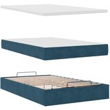  Okvir kreveta s madracem tamnoplavi 120x200 cm baršunasti | shoptok.hr