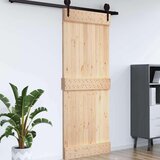  Vrata NARVIK Naravna 100 x 210 cm Masiven borov les, (5000215351) | Shoptok.si