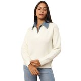 La Modeuse Puloverji 75979_P179890 Bela Cene