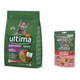  2,5 kg Ultima + 60 g Ultima Snacks punjeni zalogajčići s govedinom gratis! - Sterilized Adult govedina Cijene