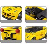  Tehnički blokovi Sportski automobil ŽUTI 143 dijela + naljepnice ZA5742 | shoptok.hr