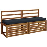  Jastučići za klupe SOEST 2 kom. 100% poliester Tamno plava | Shoptok.si