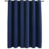  Zavjesa za zamračivanje s metalnim prstenima plava 290 x 245 cm | shoptok.hr