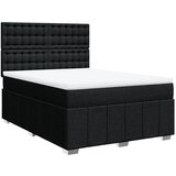 Maison Chic Box spring posteljni - Vzmetna postelja z vzmetnico črn 140x190 cm blago SL24543, (21879487) | Shoptok.si
