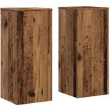Furnova Stojalo za rastline 2 kosa starinski les 30x30x70 cm inž. les, (22014412) | Shoptok.si