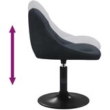  Blagovaonska stolica tamnosiva baršunasta | shoptok.hr
