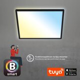 BRILONER 7060-015 - LED prigušiva panel SLIM 22W/230V 42x42 cm crna Wi-Fi Tuya + daljinski upravljač | Eponuda.com