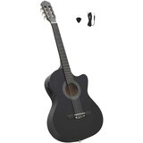  Klasična gitara Western s ujednačivačem i 6 žica crna | shoptok.hr