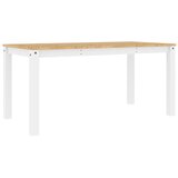  The Living Store Jedilna miza Panama bela 160x80x75 cm trdna borovina - Jedilna Miza, (21450904) | Shoptok.si