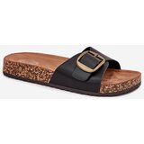 Boto Women's sandals on cork platform with buckle black Vianara | Shoptok.si