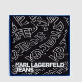 Karl Lagerfeld Šali & Rute KLJ MONOGRAM SCARF BEANIE Črna | Shoptok.si