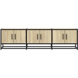 vidaXL TV ormarić Sonoma hrast 150x35x41 cm Konstruirano drvo i metal | shoptok.hr