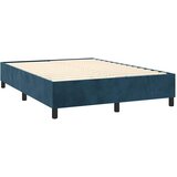  box spring s madracem LED tamnoplavi 140x190 cm baršun | shoptok.hr