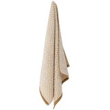 Bloomingville Gorčično rumena/kremno bela bombažna brisača 100x50 cm Malou – | Shoptok.si
