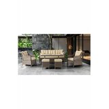 Hanah home Rondi - Cream CreamBrown Garden Lounge Set Cene