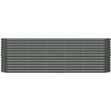  Povišena vrtna gredica od pocinčanog čelika 224 x 40 x 68 cm antracit | shoptok.hr