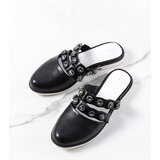 Gemre Black flip-flops adorned with studs Asselt | shoptok.hr