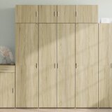 vidaXL Visoka omara sonoma hrast 80x42,5x185 cm inženirski les Cene