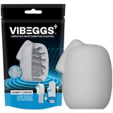VibEggs Candy Curves Vibrating Masturbation Sleeve White | Shoptok.si