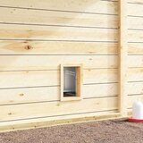 vidaXL Gnezdišče za piščance z 1 predelkom in nogami iz pocinkanega jekla | Shoptok.si