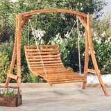  Gugalna postelja trden ukrivljen les s tikovino 115x147x46 cm, (21060322) | Shoptok.si