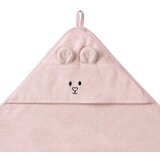 BabyOno Ručnik bambus 100x100 cm, with ears, prljavo roza | shoptok.hr