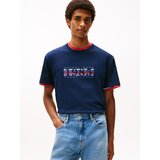 Tommy Jeans Majica mornarska / svetlo modra / lila / rdeča | Shoptok.si