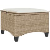  Vrtni tabure s jastucima 2 kom bež 55x55x36 cm poliratan | Eponuda.com