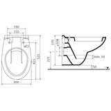 Ideal Standard V390601 Eurovit viseča WC školjka | Shoptok.si