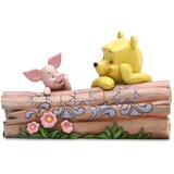 Jim Shore Truncated Conversation (Pooh and Piglet on a Log Figurine) Cene
