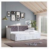 Hanah home Krevet Alacati White Anthracite | Eponuda.com