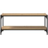 TV ormar Umjetnički hrast 100x33x41cm Obrađeno drvo i čelik | Eponuda.com