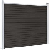 vidaXL panel za ogradu WPC 180 x 146 cm sivi | shoptok.hr