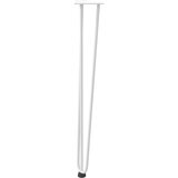 vidaXL Noge za mizo za lase 4 kosi bela 72 cm trdno jeklo | Shoptok.si