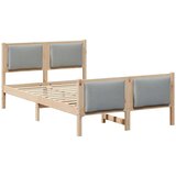  Okvir za krevet Svijetlo siva 120 x 200 cm tkanina | shoptok.hr