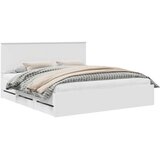  Konstrukcija postelje Bela 180 x 200 cm Inženirsko leseno, (5000121236) | Shoptok.si