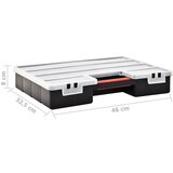  Kutije za asortiman 2 kom s podesivim pregradama 460x325x80 mm | Eponuda.com