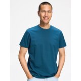 Reserved Obična regular fit majica kratkih rukava - mornarsko plava | shoptok.hr