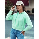DStreet Bluza damska z kapturem TRENDHOOD mietowa | Shoptok.si