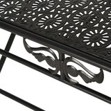  Sklopivi stolić za kavu od metala starinski 100x50x45 cm crni | Eponuda.ba