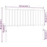  Kovinsko vzglavje belo 107 cm, (20787970) | Shoptok.si