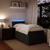 vidaXL Box spring postelja z vzmetnico črna 80x200 cm žamet | Shoptok.si
