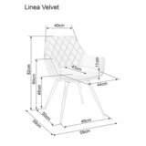 Molarem Home Stolica Linea BARŠ.-siva | shoptok.hr