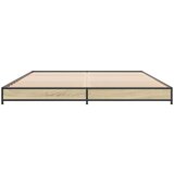  Okvir za krevet boja hrasta 120x190cm konstruirano drvo i metal | shoptok.hr