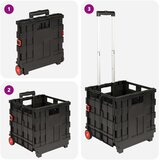 Kolica Crna i crvena 35 x 39 x 92 cm PP i elastomer | shoptok.hr