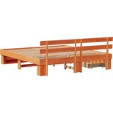  Krevetna konstrukcija Voštano smeđa 180 x 200 cm Masivno drvo | shoptok.hr