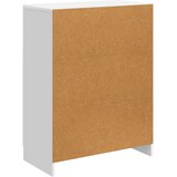  Strani šal Bela visok sijaj 66 x 34,5 x 87 cm Inženirski les, (5000217284) | Shoptok.si